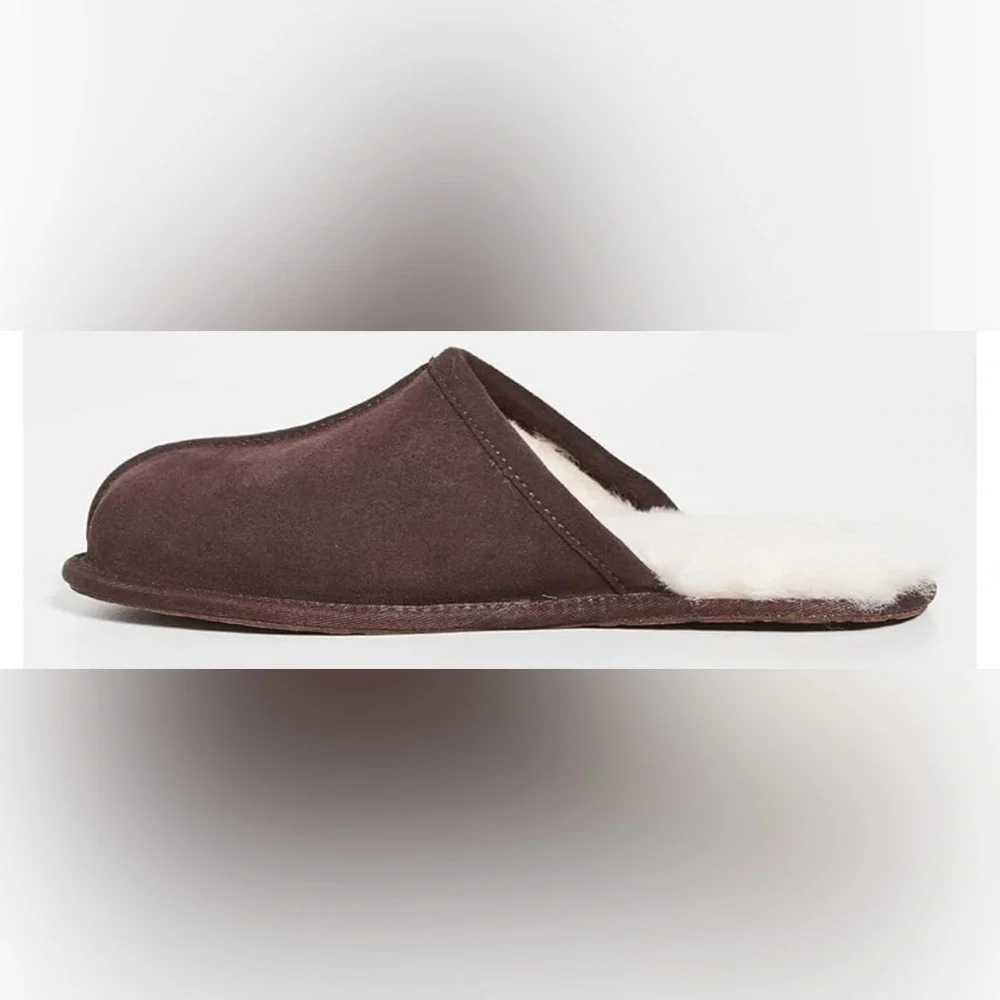 NEW- UGG Men's Scuff Logo Slipper SIZE:17  COLOR: Expresso